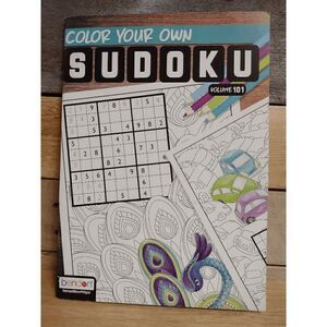 NEW - Color Your Own Sudoku 15 Page Book~ Bendon Volume 101